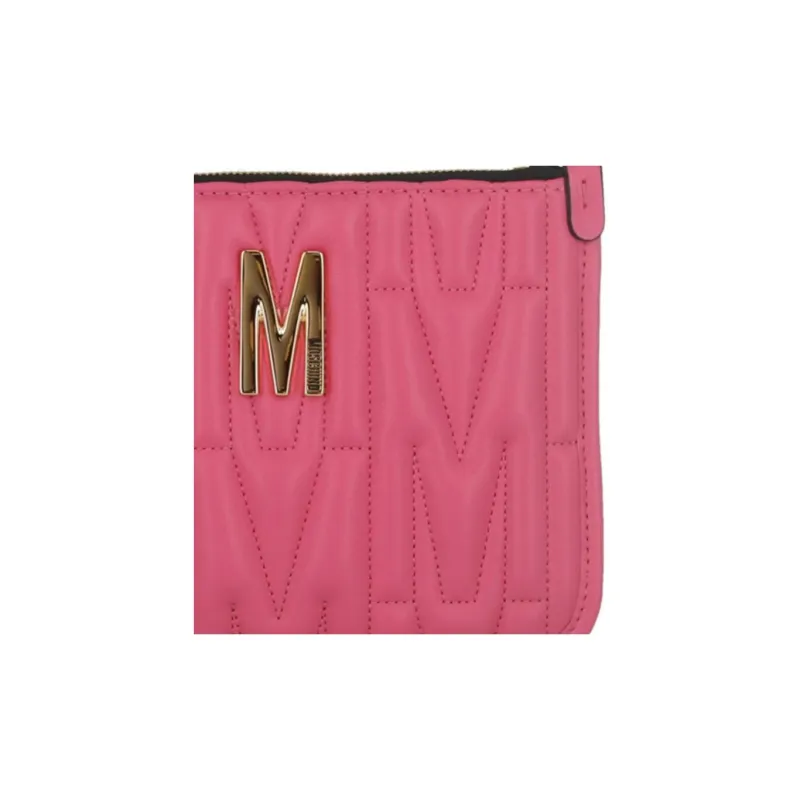 MOSCHINO Polyolefins Clutch Women's Light Pink-4