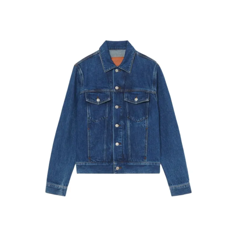 Sandro Denim Jacket Men's Vintage Blue-0