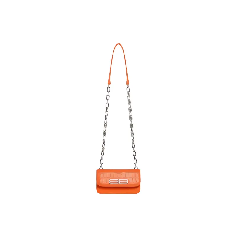 Balenciaga Gossip Cow Leather Shoulder Bag Crossbody Bag Regular Women's Orange-1