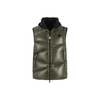 Moncler Vests Men Dark Green