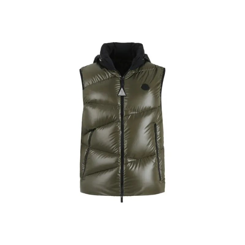 Moncler Vests Men Dark Green-0
