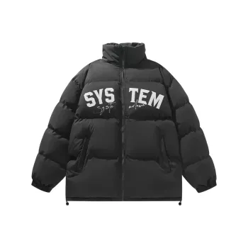 Systemdown Stand Collar Loose Fit Puffer Jacket Unisex