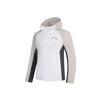 QIAODAN Jackets Coats Men's Jordan White/Egret Feather Gray