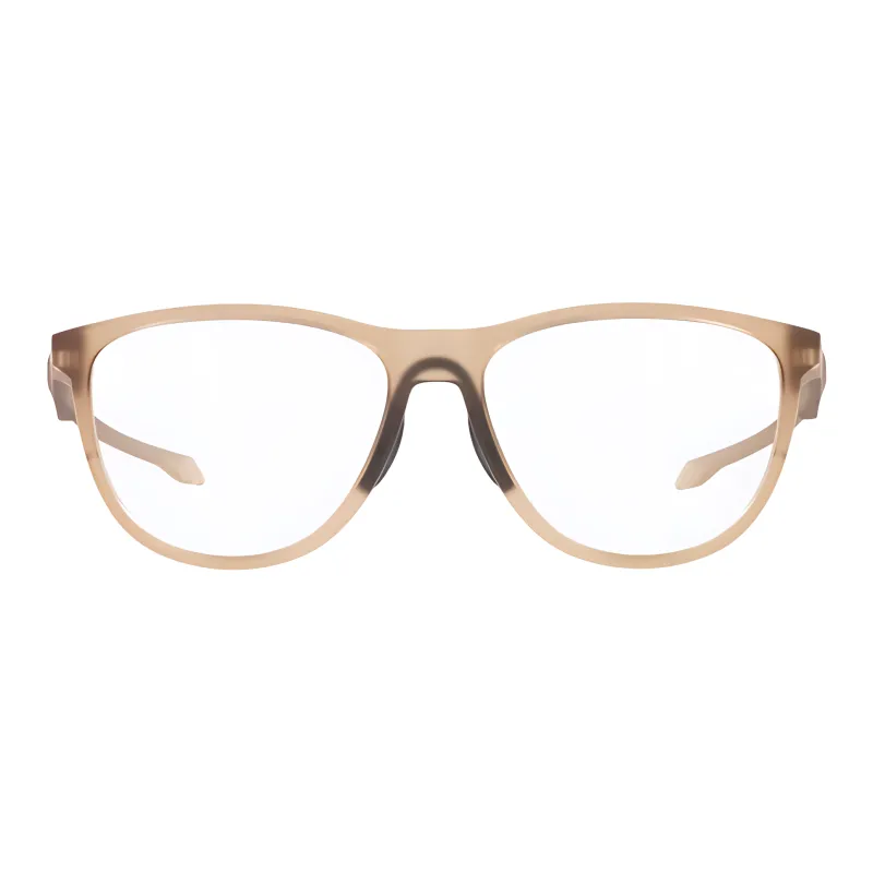 Oakley Injection Molded Irregular Shape Eyeglass Frames Men's Brown-1