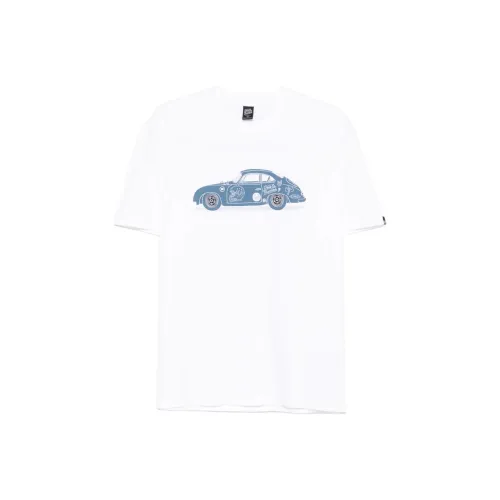 cropped T-shirt med blomstertryk