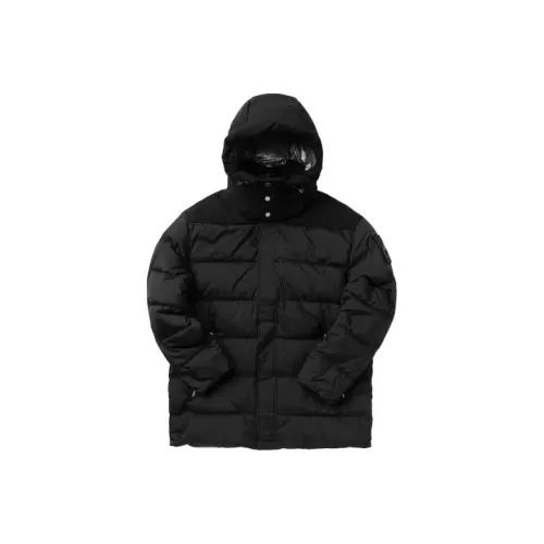 Moose Knuckles FW21 Solid Color Hooded Down Jacket Men's Black