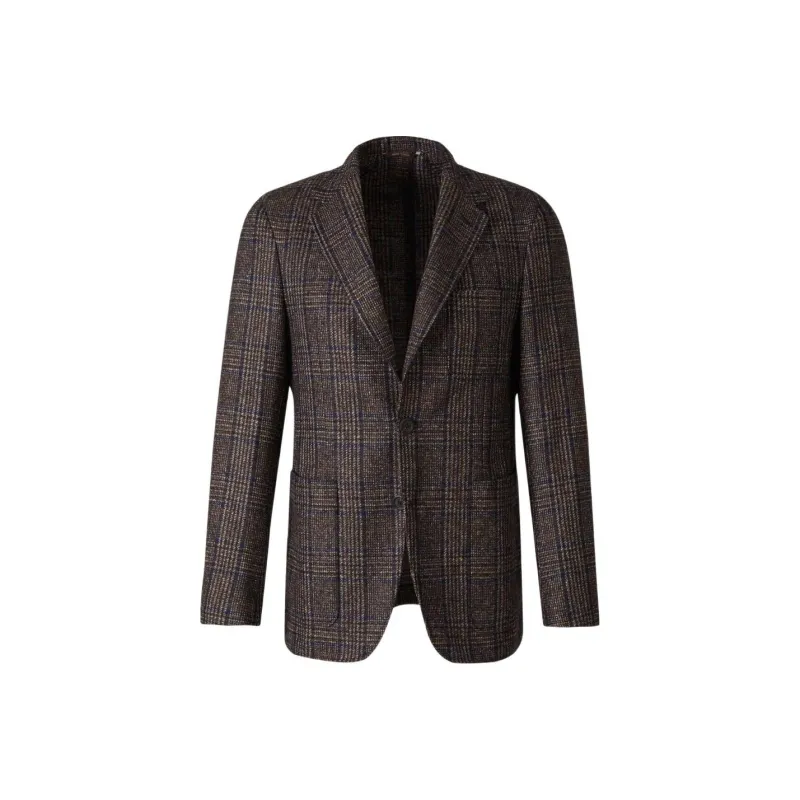 Canali Plaid check Single breasted Blazer-0