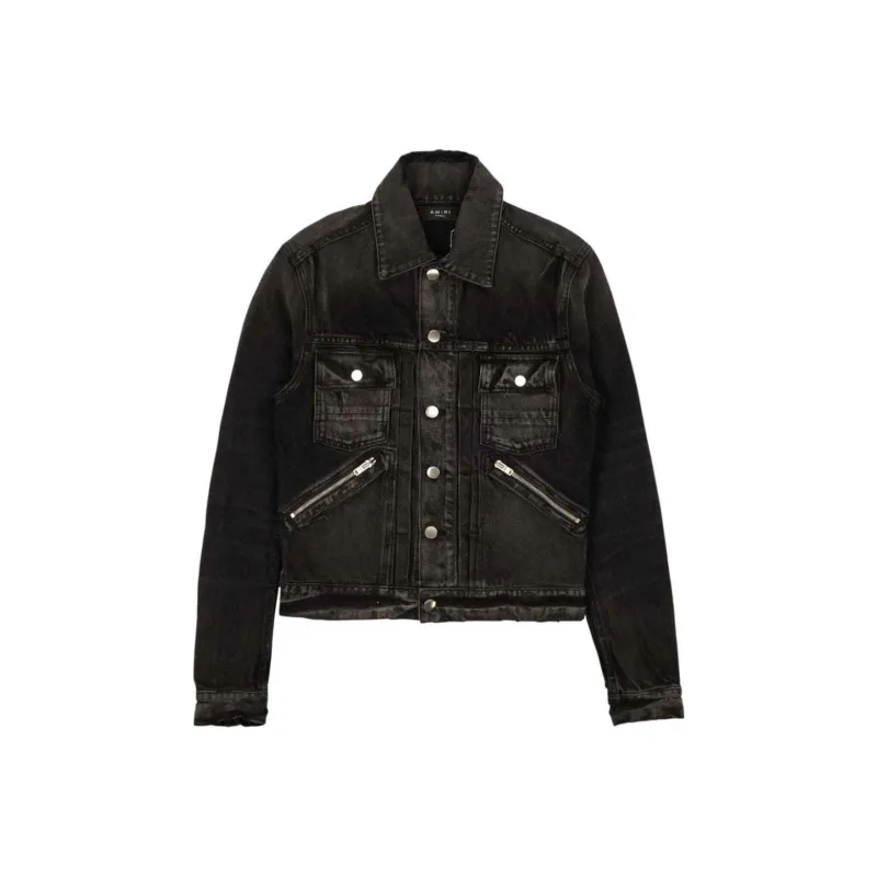 AMIRI Chemist Trucker Jacket Aged Denim Jackets ''-0