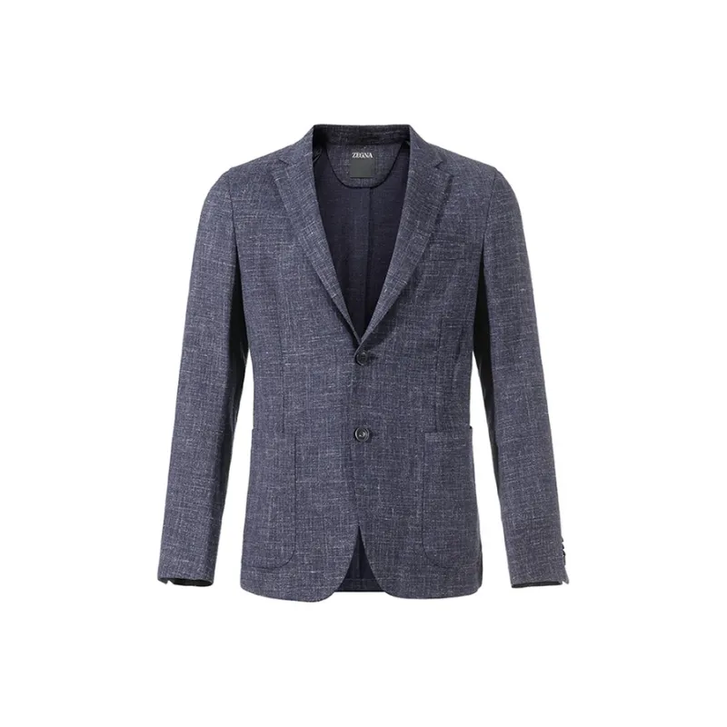 Zegna FW24 Casual Suit Business Suit Men's Mixed Blue-0