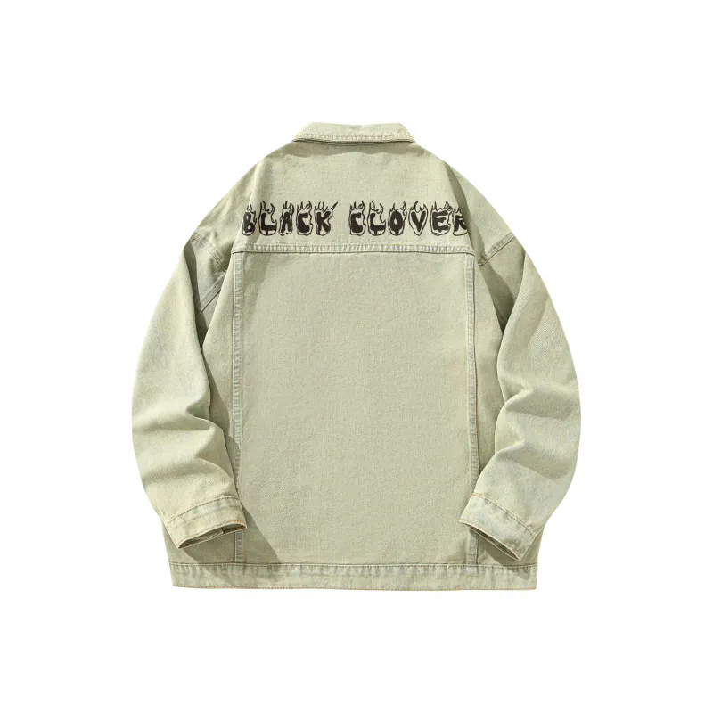 BLACK CLOVER Denim Jacket Unisex-12