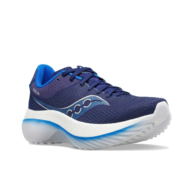 Saucony Kinvara Pro Cushioning Slip Resistant Low Top Running Shoes Men's Blue-2