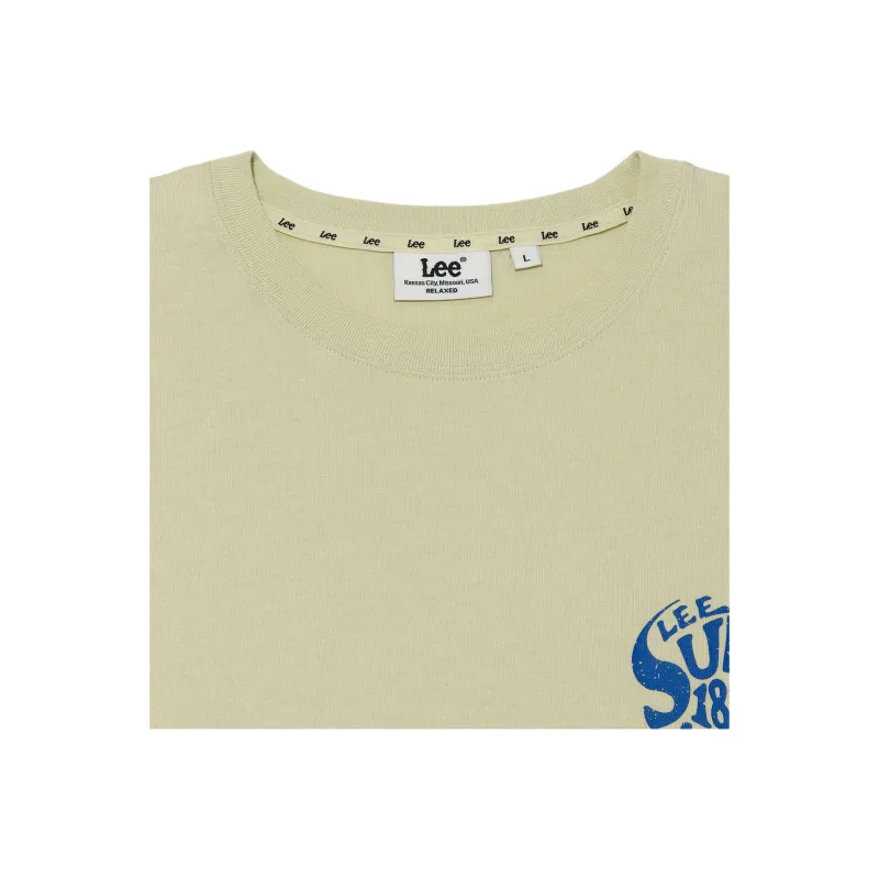 Lee T Shirts Men Lime-2