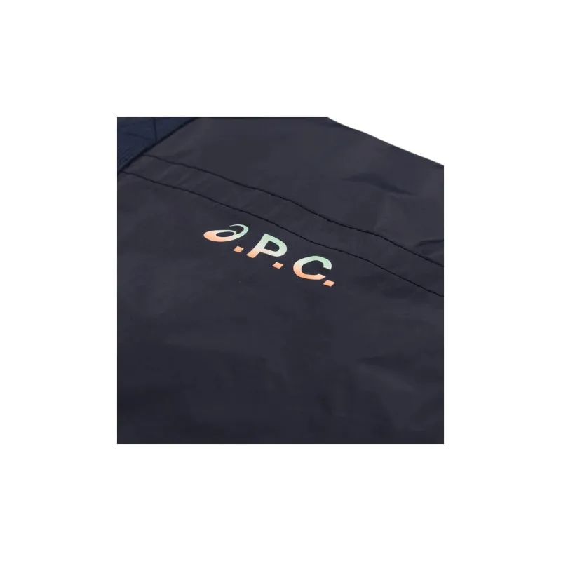 A.P.C ASICS Collaboration Polyester Handbag Travel Bag Unisex Dark Marine Blue-1