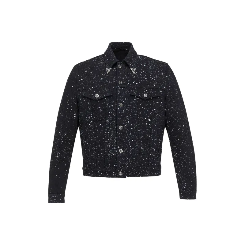 MCM Denim Jackets Men Black-0