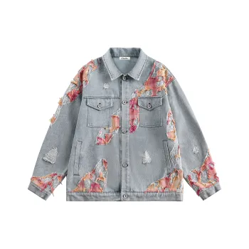 DOH STORE Denim Jacket Unisex Sunset Pink