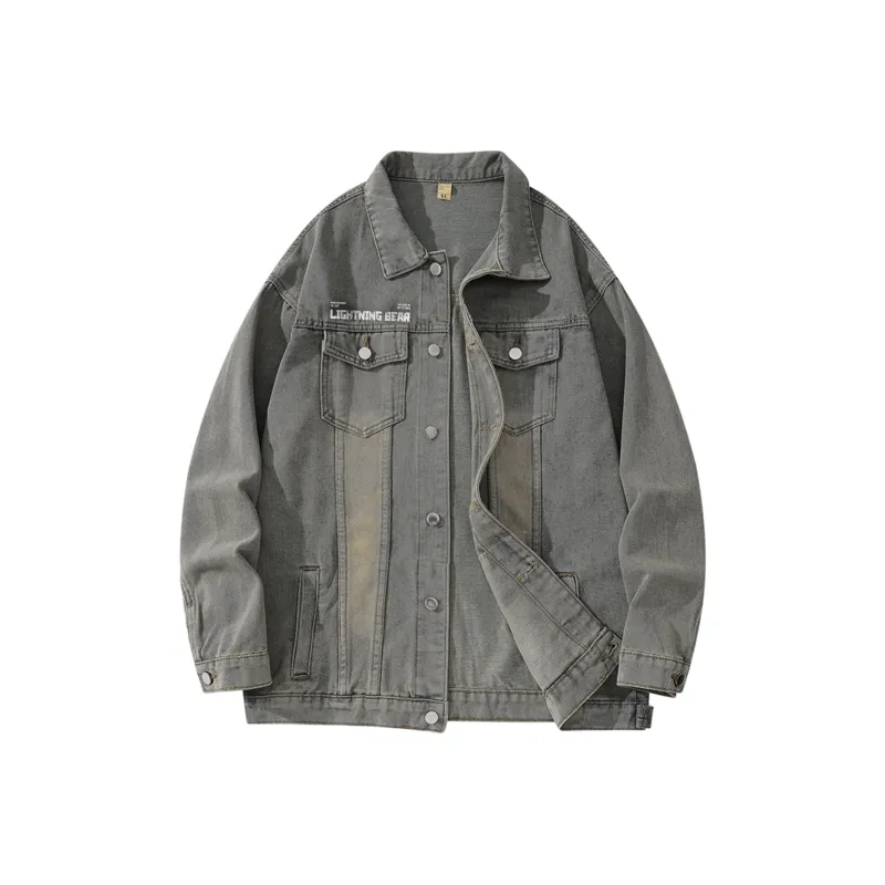 LIGHTNING BEAR Denim Jacket Unisex-2