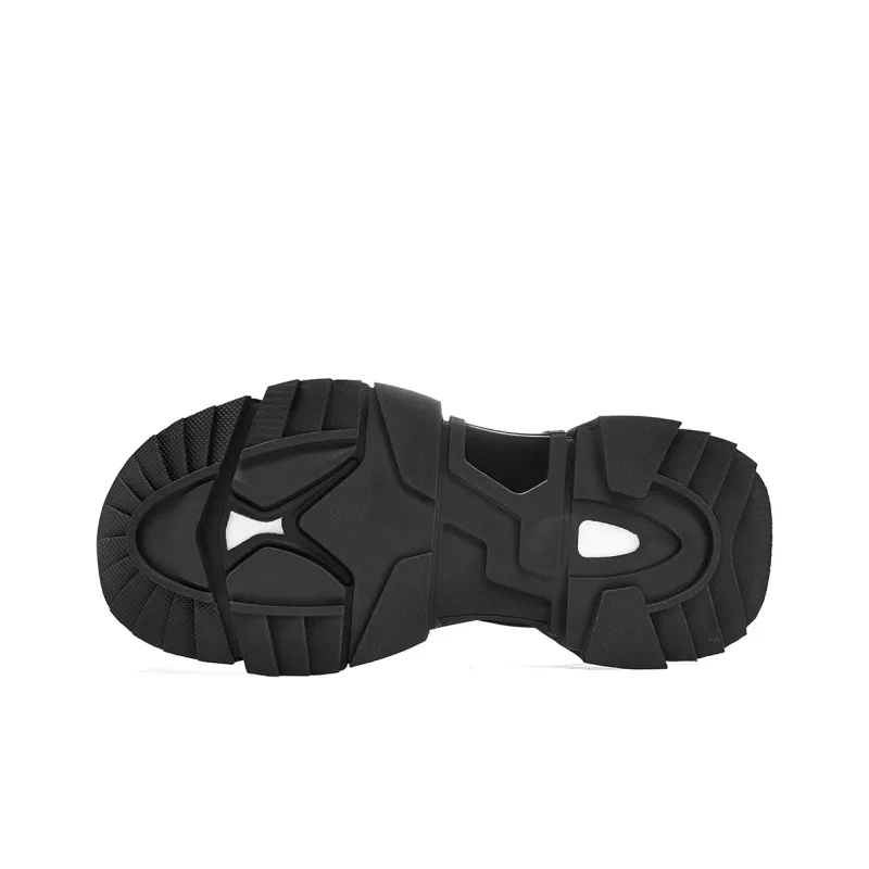 HLA Three body Chunky Sneakers Men's Black-4
