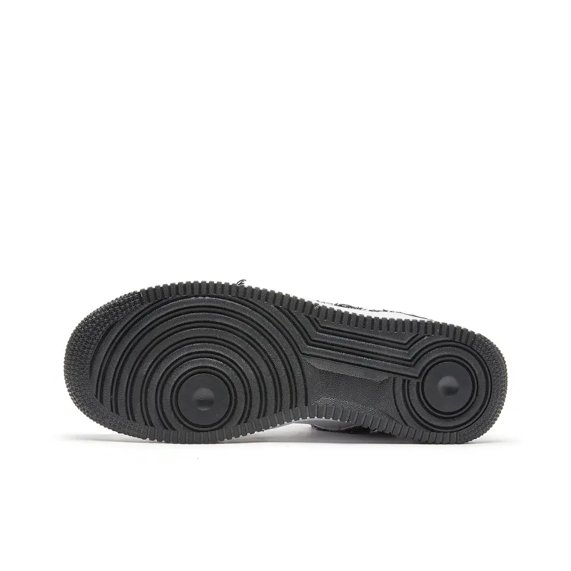 VOIT Coverage Balance Height Increase Low Top Skateboard Shoes Unisex Black White-6
