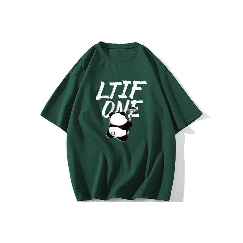 LTIFONE Loose Fit Versatile 100% Cotton T Shirt Unisex-12