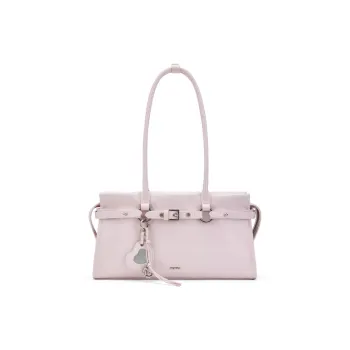 MCMIKO Cow Leather, Synthetic Leather Shoulder Bag Regular Women's Cherry Blossom Pink