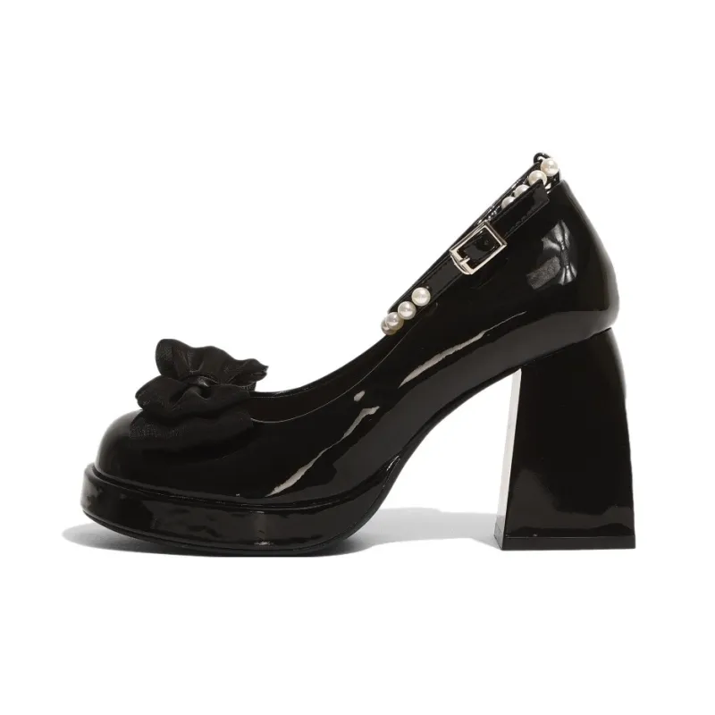 Be Good Chunky Heel High Heels 8cm Women's-14