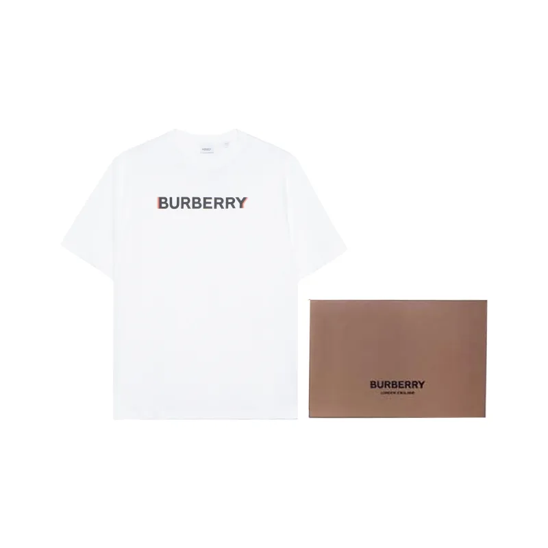 Burberry Logo Print T shirt-3