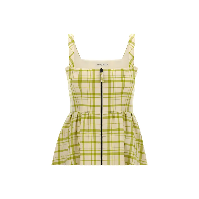DIOR Sleeveless Dress Women's Yellow-2