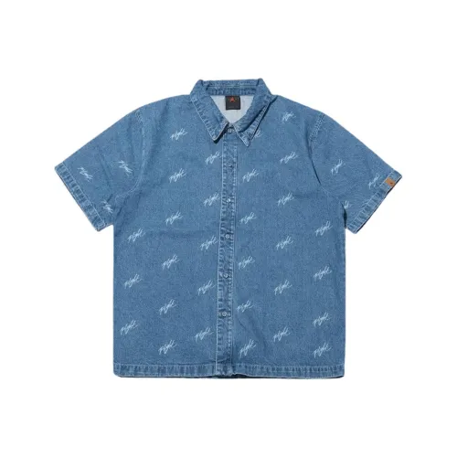 Jordan Flight Heritage Denim Jacket Men's Blue Gray