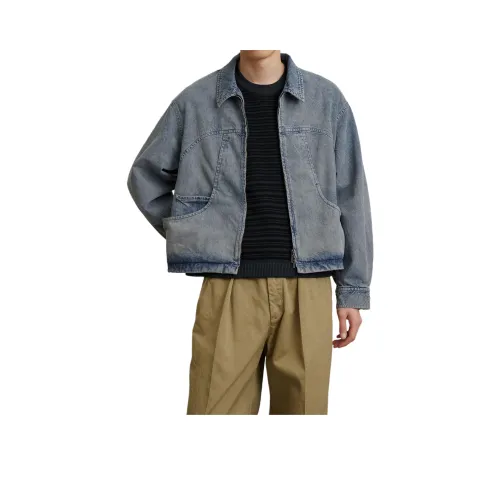 PUBLIC TOKYO SS25 Denim Jacket Men's Blue