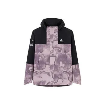 Anta Variety Training Collection Waterproof And Windproof Windbreaker Jacket Men's Firm Pink/Basic Black