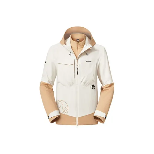 MERRELL Windproof, Thermal, Cold Resistant, Rainproof, Waterproof Windbreaker Jacket Unisex Khaki