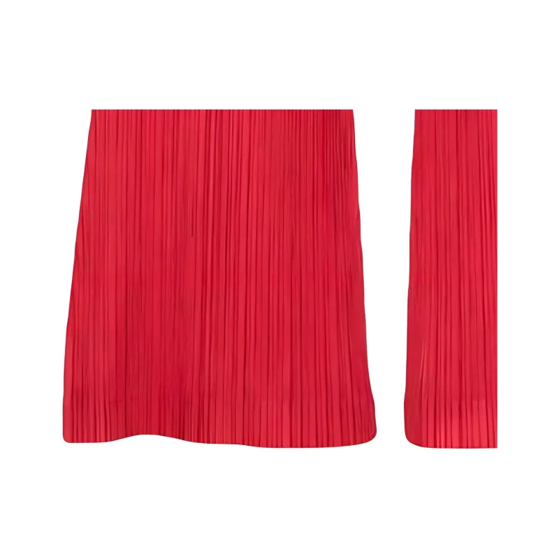 PLEATS PLEASE ISSEY MIYAKE Pleated Cropped Straight leg Trousers-4