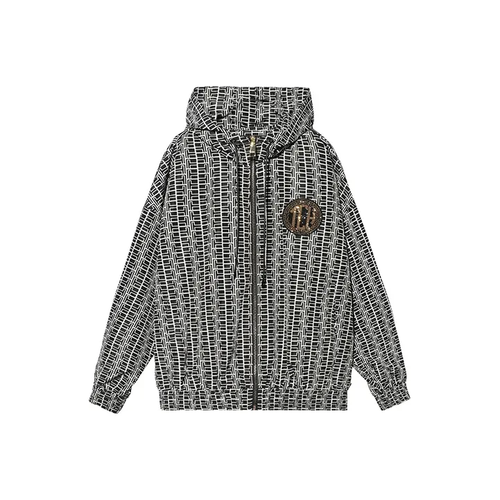 TCH Jackets Unisex Black White Plaid-0