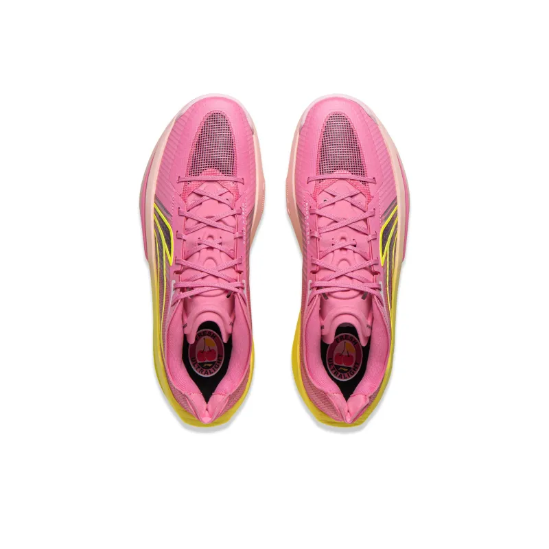 LiNing ULTRALIGHT Cushioning, Slip Resistant, Abrasion Resistant, Rebound Grip Low Top Basketball Shoes Men's Pink-3