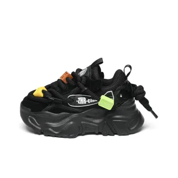 ZHR Starry Sky Flying Fish Breathable Lightweight Height Increasing Low Top Chunky Sneakers Unisex