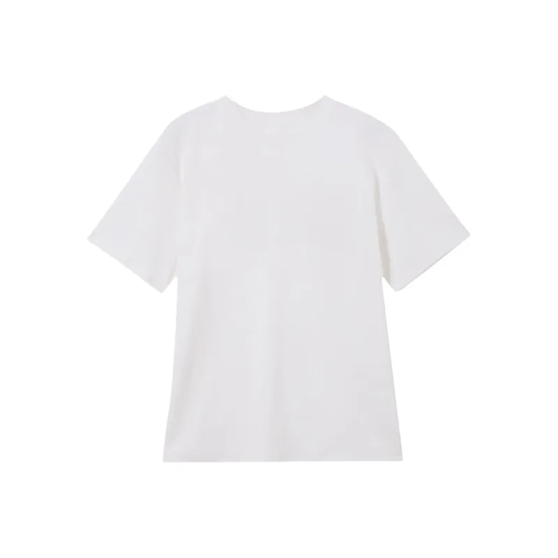 Ning Cai Yuer T Shirt Women's White-1