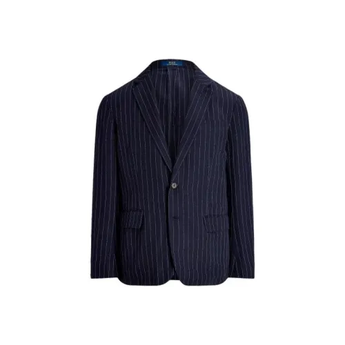 Polo Ralph Lauren Polo Soft Modern Pinstripe Twill Jacket Business Suit Men's Dark Blue