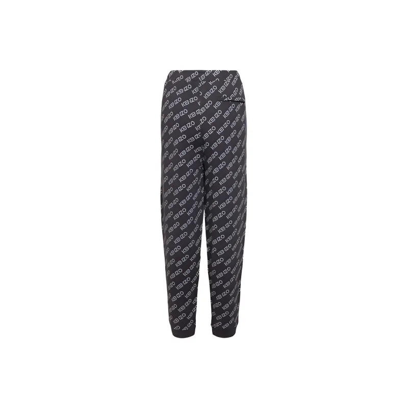 KENZO Logo Printed Tapered Track Pants-1