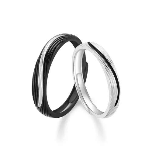 Lao Feng Xiang S925 Silver Rings Unisex