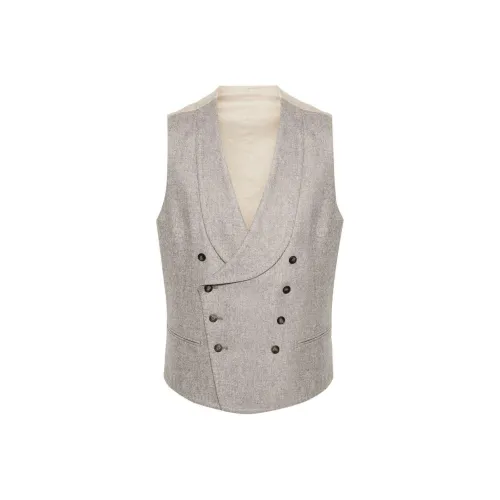 Tagliatore Vests Men Gray