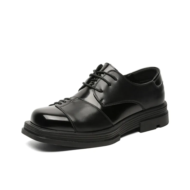 MUYI Men's Casual Shoes Men Low Top Black-0