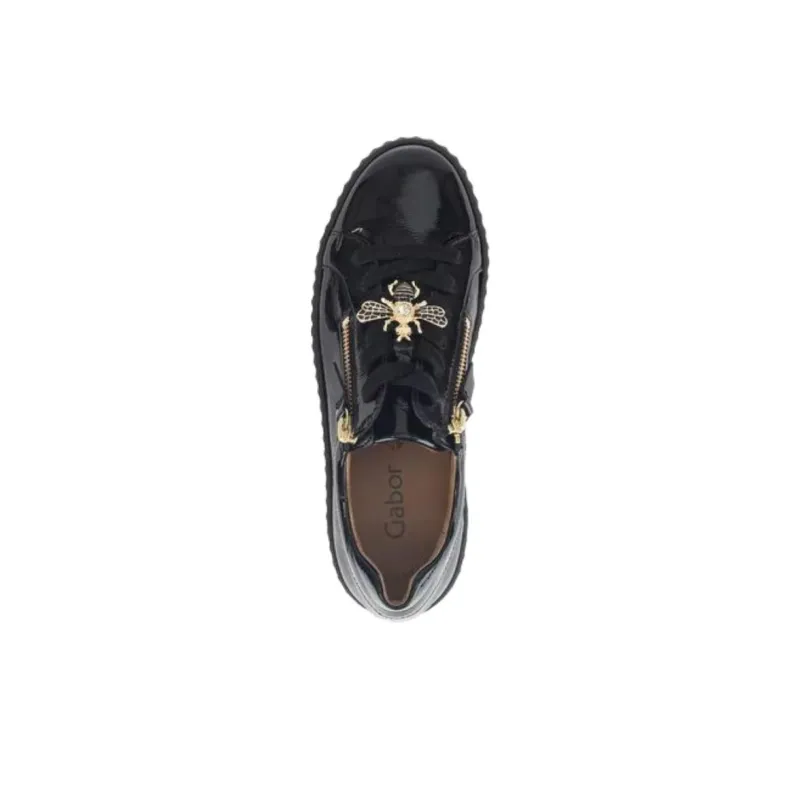 Gabor Fashion Low Top Casual Shoes Women's Black-3
