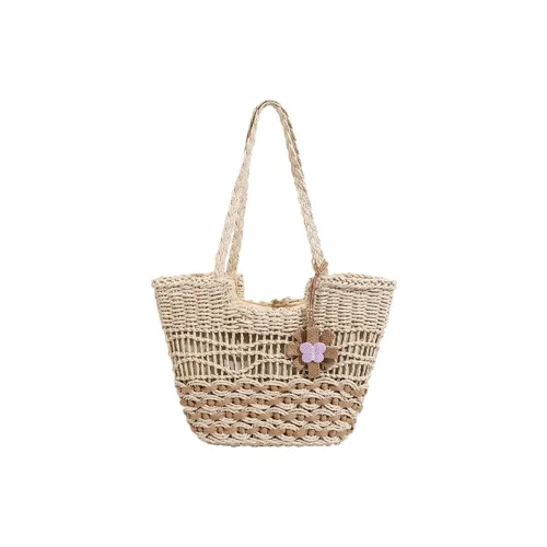 Old Man's Head Fabric Tote Bag, Shopping Bag, Shoulder Bag Women's Beige/Light Brown