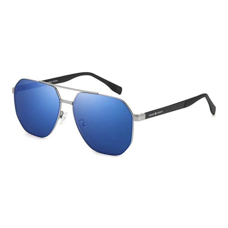 VIRDEN AERMAN Alloy Aviator Sunglasses Unisex Black-14
