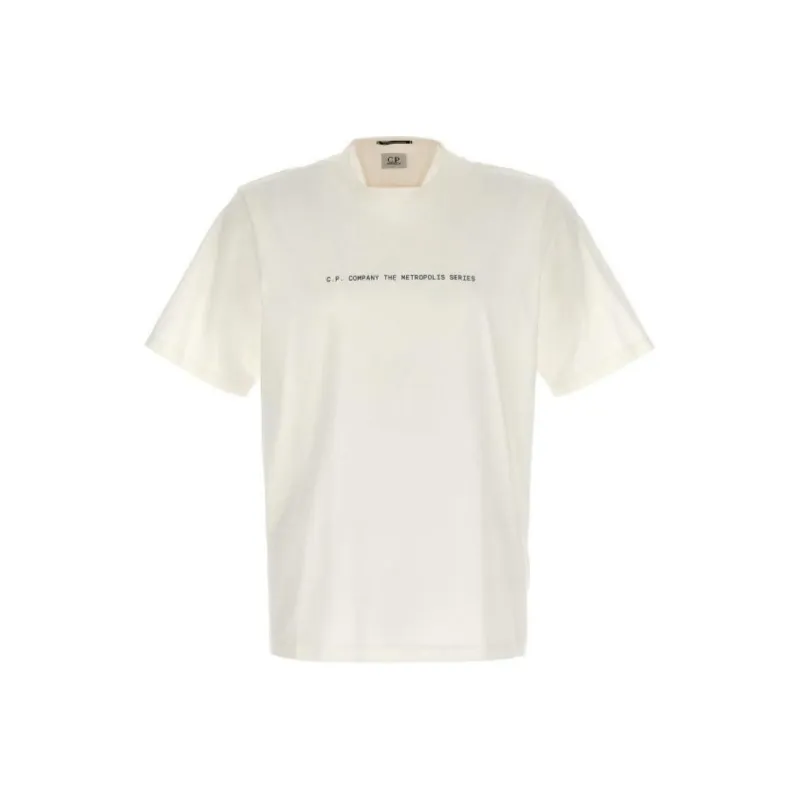 C.P.Company Graphic Badge Crewneck T Shirt-0