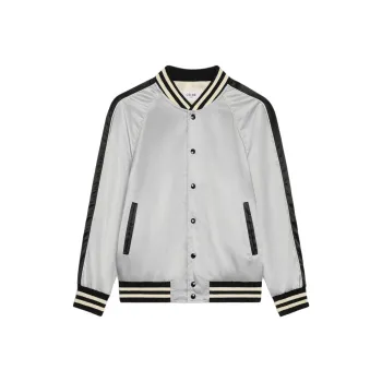 CELINE Loose Teddy Jacket In Satin-finish Nylon