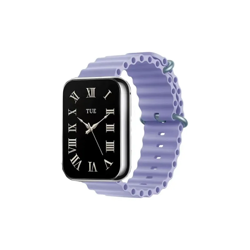 MUZHITIANKONG Xiaomi Red Beige Compatibility Watch Band 21CM Silicone Material-6