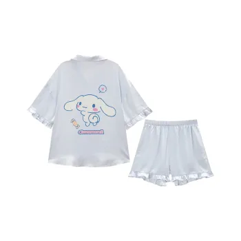 GUKOO x Sanrio Yugui Dog Pajama Set Women's Milk Blue