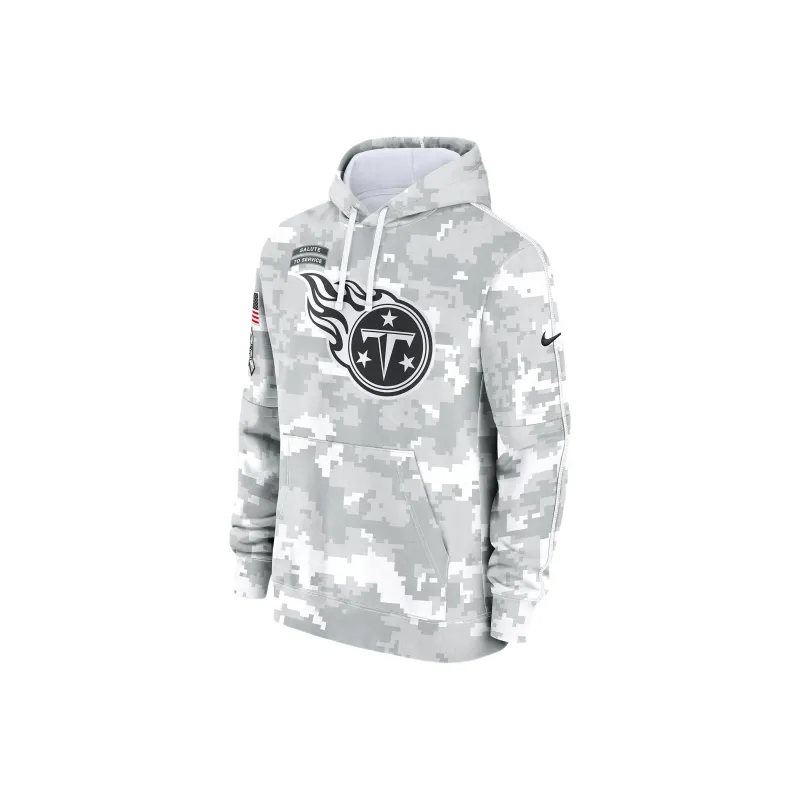 Nike Tennessee Titans Salute To Service Primary Edge Club Men's Nike Nfl Pullover Hoodie-0
