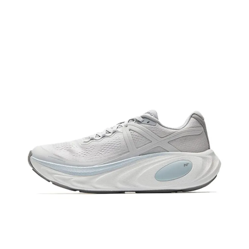 Anta Anti Slip Wear Resistant Low Top Casual Running Shoes Men's Gray White Blue-0